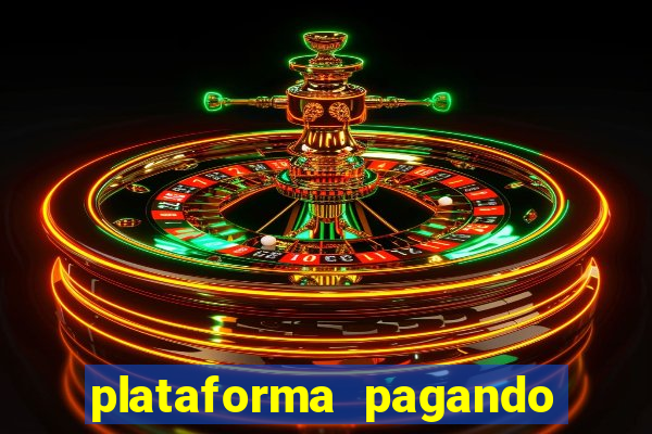 plataforma pagando fortune tiger